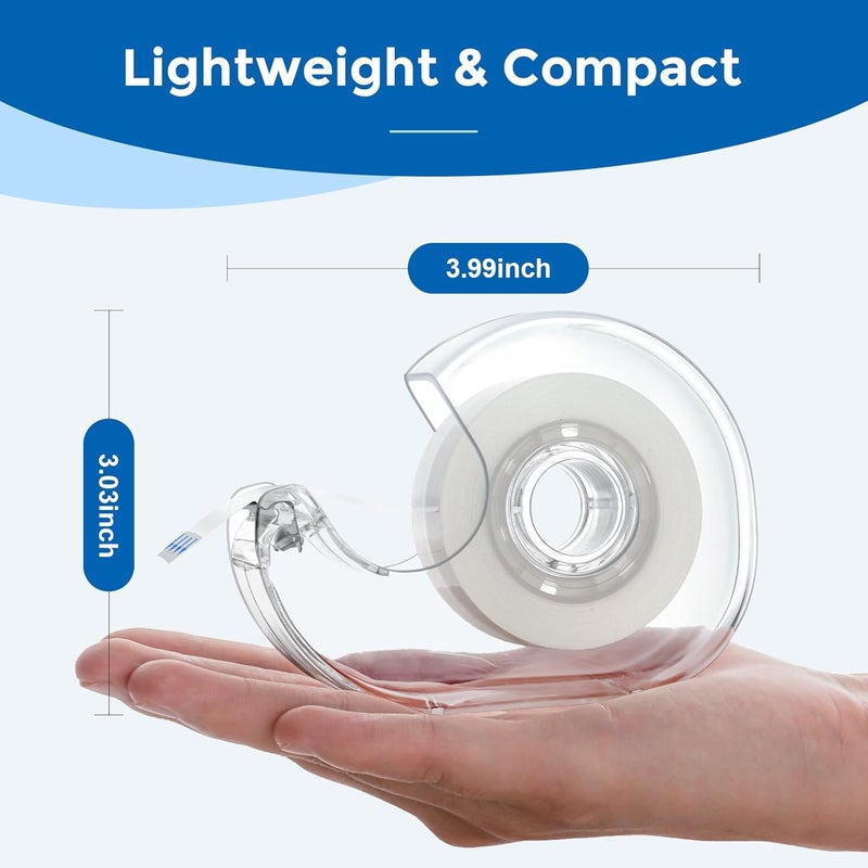 ALSISK Transparent Tape with Dispenser and Refills,Clear Tape for Home,School and Office Supplies,0.7x1000 Inch, 8 Pack - Image 3
